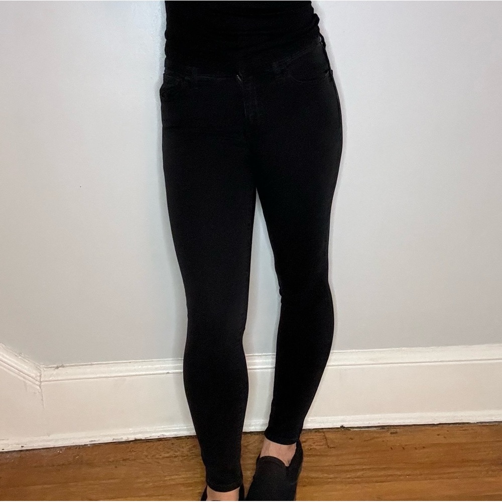 Madewell roadtripper black skinny jeans size 25